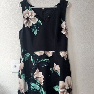 Alex Marie black floral dress size 14